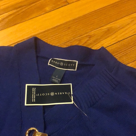 Karen Scott "Hardware Henley" Sweater (L) - Picture 6 of 8